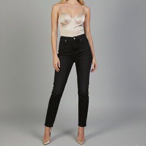 Y2K Revival Zara Champagne Beige Satin Effect Bustier Corset Bodysuit Size Small